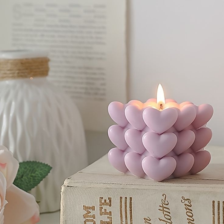 Heart Cube — Handmade Candle by Swadeshi Karigari