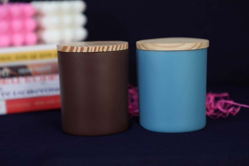 Grey Blue Jar Candle — Handmade Candle by Swadeshi Karigari