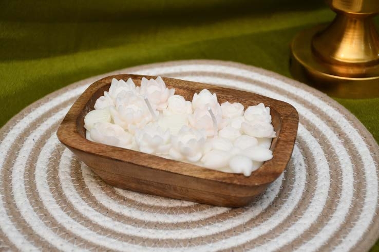 Wooden Tub Candle — Handmade Candle by Swadeshi Karigari