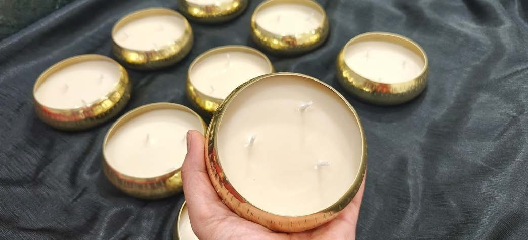 069 - 4Inch Urli Candle — Handmade Candle by Swadeshi Karigari