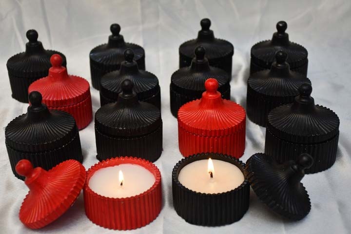 Ribbed Jar Candle — Handmade Candle by Swadeshi Karigari