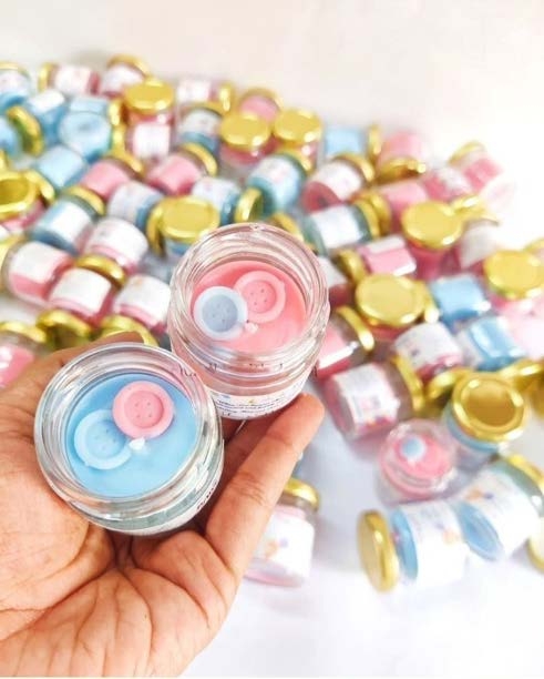 Bs1 -Mini Jar Candle (With Baby Button ) — Handmade Candle by Swadeshi Karigari