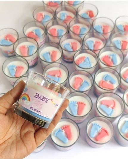 Bs3 - Shot Glass Candle (White Base) — Handmade Candle by Swadeshi Karigari